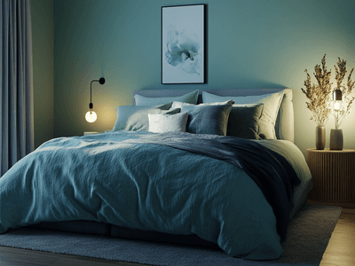 Diseño de color en el dormitorio: Tonos calmantes para un mejor sueño