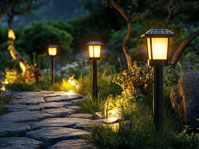Lámparas solares para exteriores: Sostenibilidad y comodidad