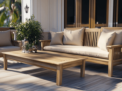 Muebles de terraza de madera de teca: Elegantes y robustos