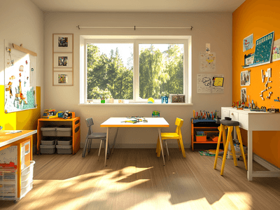 La sala de pasatiempos ideal: Unir creatividad y funcionalidad