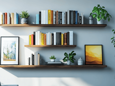 Estantes de pared como elementos decorativos: la funcionalidad se encuentra con el estilo