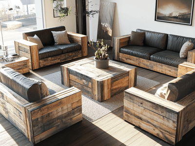 Madera reciclada como material para muebles: sostenibilidad y estilo