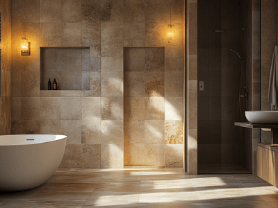 Piedra natural en el baño: Elegante y duradera